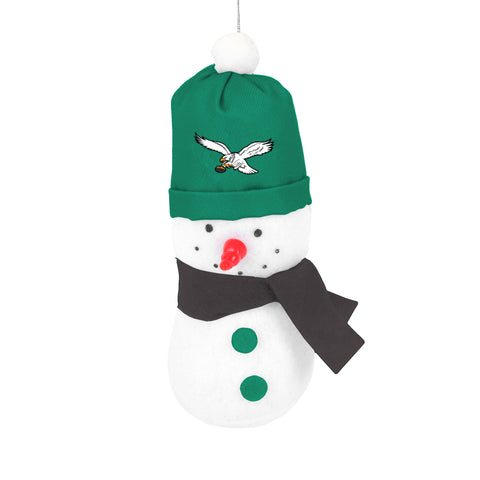 Philadelphia Eagles Retro  3.5" Plush Snowman Ornament