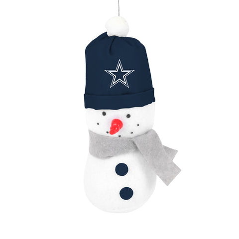 Dallas Cowboys 3.5" Plush Snowman Ornament