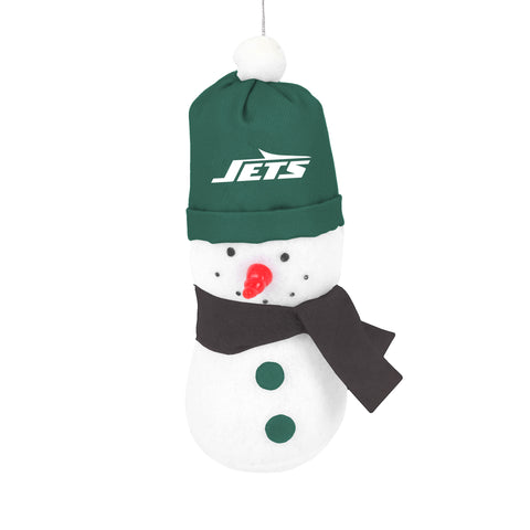 New York Jets 3.5" Plush Snowman Ornament