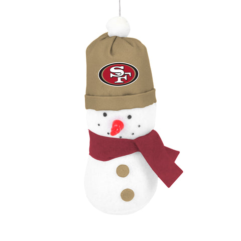 San Francisco 49ers 3.5" Plush Snowman Ornament