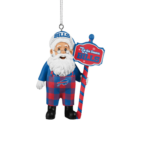 Buffalo Bills Santa Overalls Ornament
