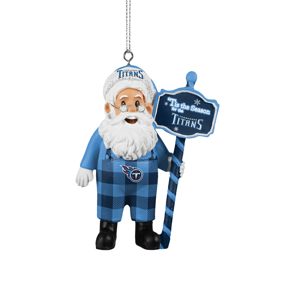 Tennessee Titans Santa Overalls Ornament