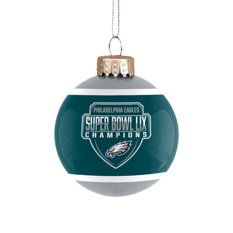 Super Bowl LIX Champions Glass Ball Ornament