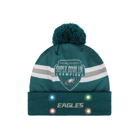 Super Bowl LIX Champions Light Up Printed Beanie Knit Hat