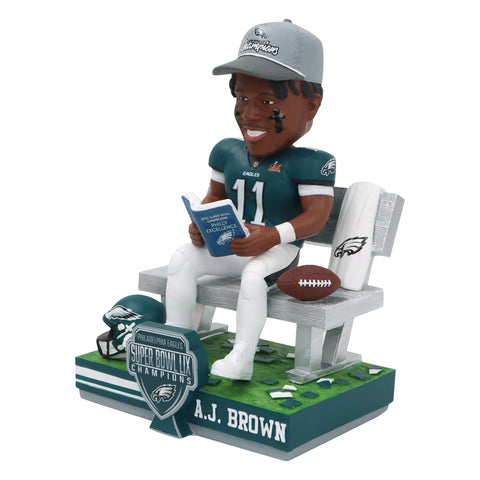 Aj Brown Philadelphia Eagles Super Bowl LIX Champions Book Club Bobblehead