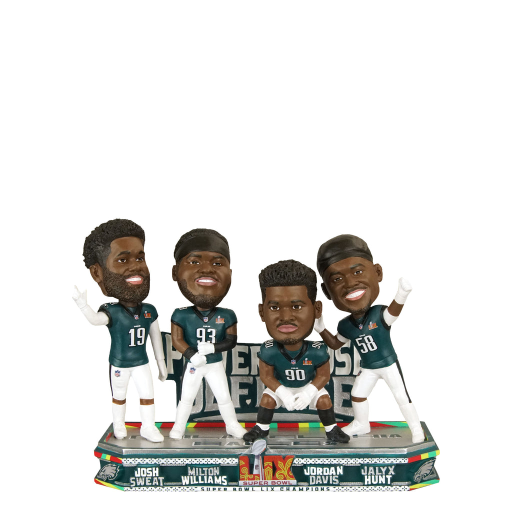 Philadelphia Eagles Power House Defense Super Bowl LIX Champions Mini Scene Bobblehead