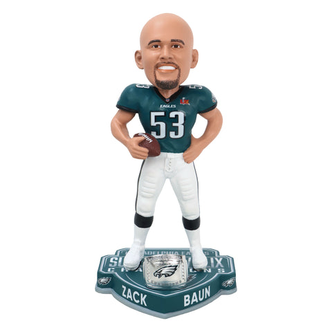 Philadelphia Eagles Super Bowl LIX Champions 8" Bobble Head - Zack Baun