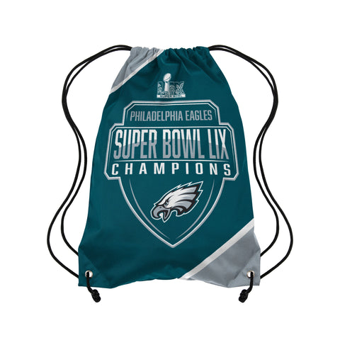 Philadelphia Eagles Super Bowl LIX Champions Drawstring Backpack - Team Color