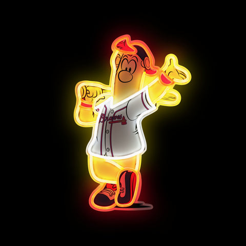 Atlanta Braves Neon Light Up Mascot Sign