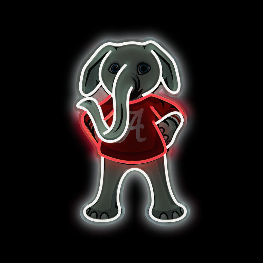 Alabama Neon Light Up Mascot Sign