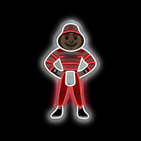Ohio State Neon Light Up Mascot Sign