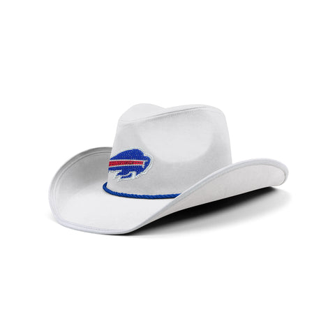 Buffalo Bills Rhinestone Cowboys Hat - White