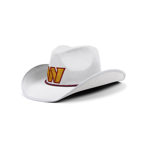 Washington Commanders Rhinestone Cowboys Hat - White