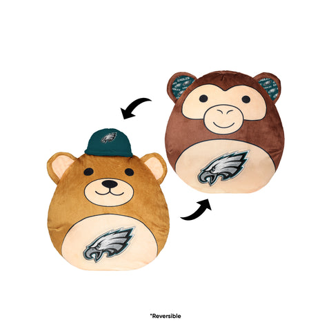 Philadelphia Eagles 9" Reversible Squisherz Monkey/Bear