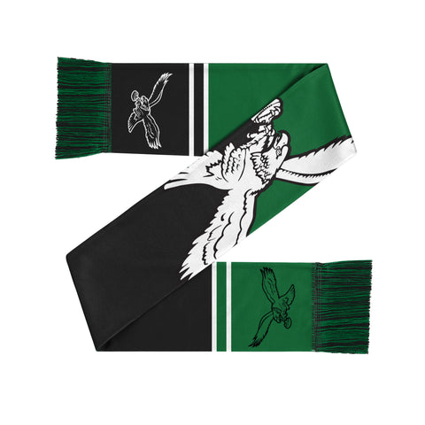 Philadelphia Eagles 2025 Colorblock Cropped Big Logo Scarf - Kelly Green White Bird
