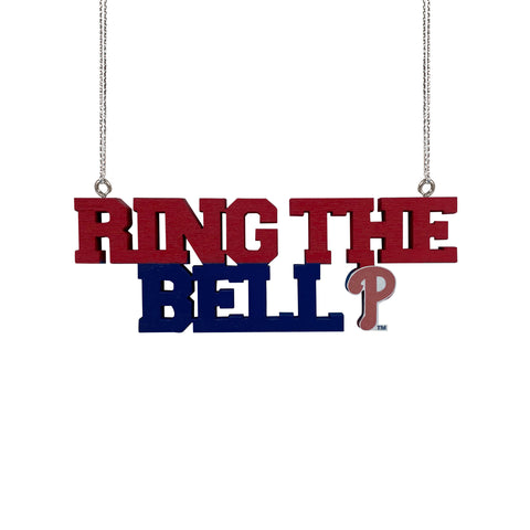 Philadelphia Phillies Wooden Slogan Cut Out Ornament