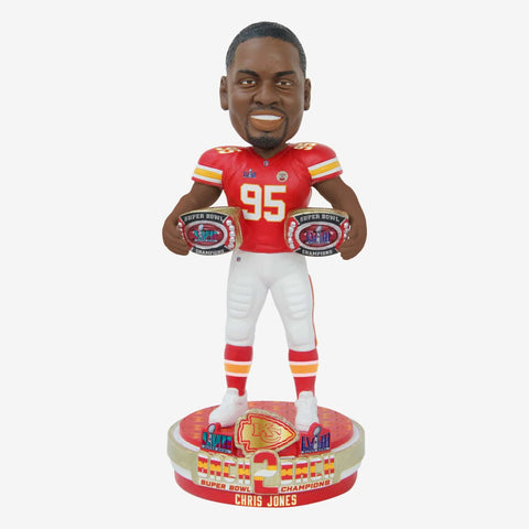Chris Jones Super Bowl LVIII Champs 8" Player Bobble Head