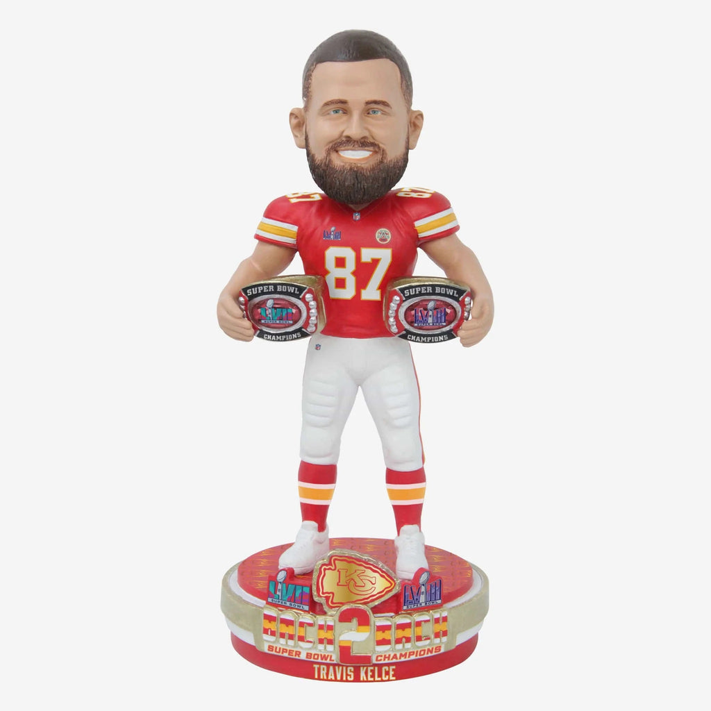 Travis Kelce Super Bowl LVIII Champs 8" Player Bobble Head