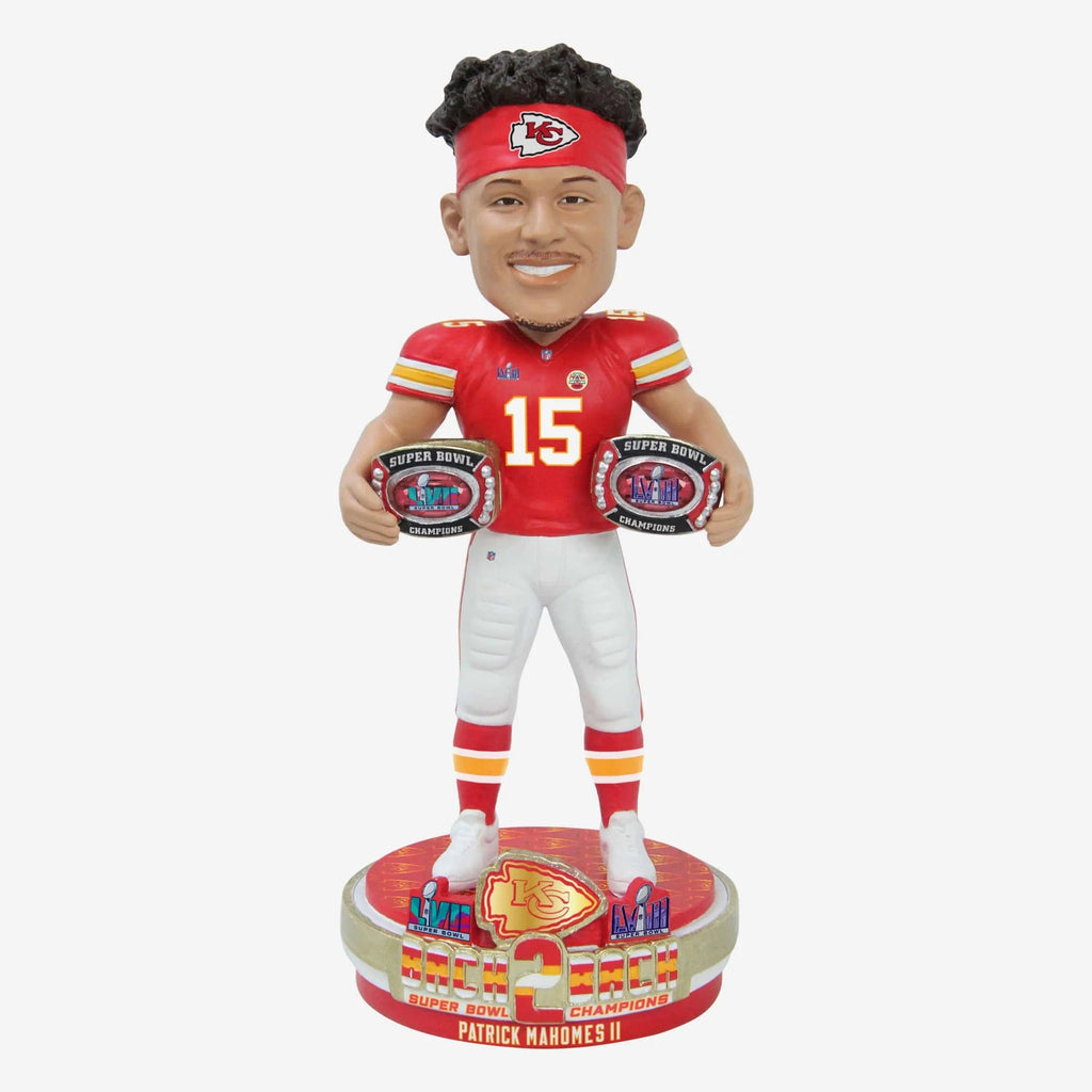 Patrick Mahomes Super Bowl LVIII Champs 8" Player Bobble Head