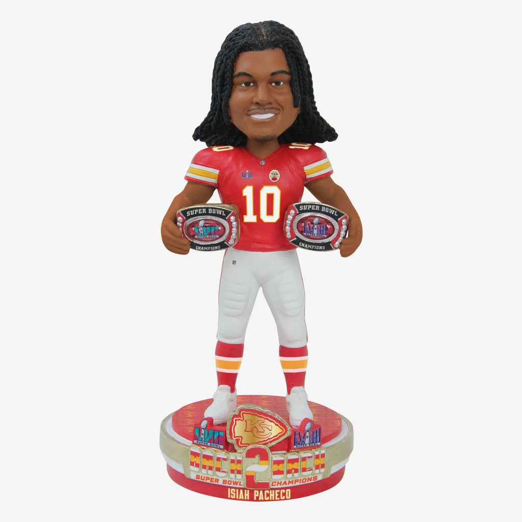 Isiah Pacheco Super Bowl LVIII Champs 8" Player Bobble Head