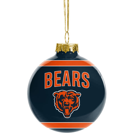 Chicago Bears Glass Ball Ornament