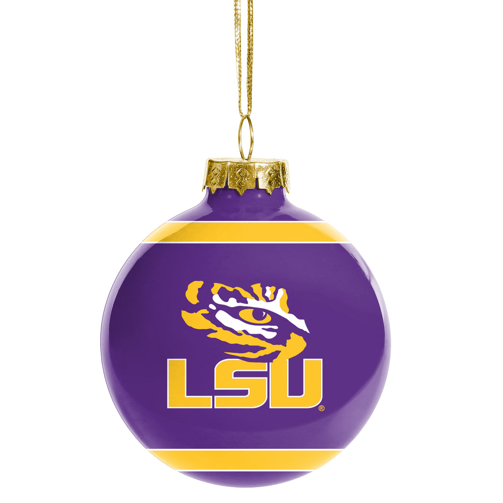 LSU Tigers Glass Ball Ornament