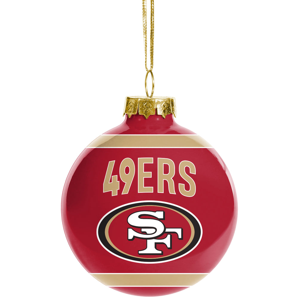 San Francisco 49ers Glass Ball Ornament