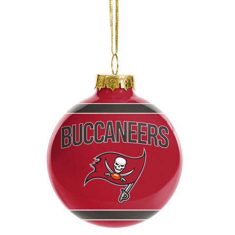 Tampa Bay Buccaneers Glass Ball Ornament