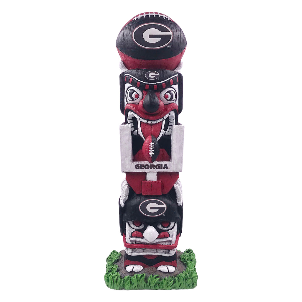 Georgia Bulldogs 16" Tiki Face Totem Pole Figurine