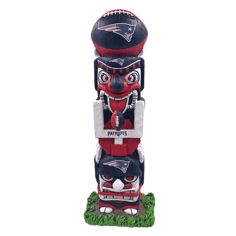 New England Patriots 16" Tiki Face Totem Pole Figurine