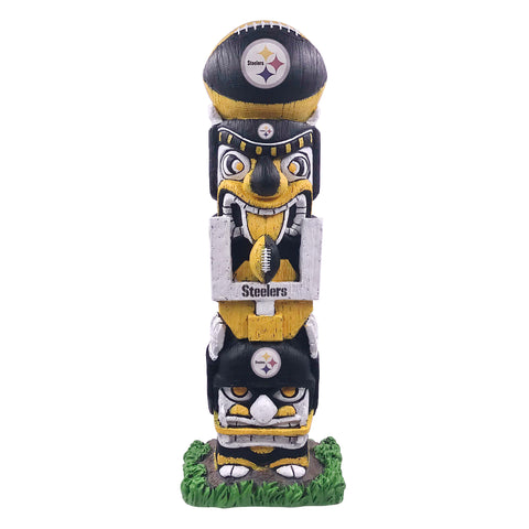 Pittsburgh Steelers 16" Tiki Face Totem Pole Figurine