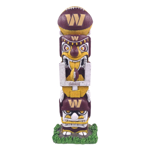 Washington Commanders 16" Tiki Face Totem Pole Figurine