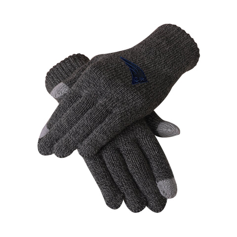 New England Patriots Charcoal Gray Knit Glove