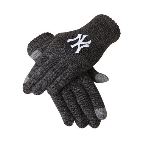 New York Yankees Charcoal Gray Knit Glove