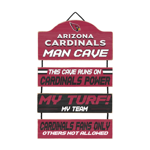 Arizona Cardinals Man Cave Dangle Sign