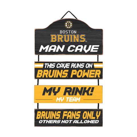 Boston Bruins Man Cave Dangle Sign