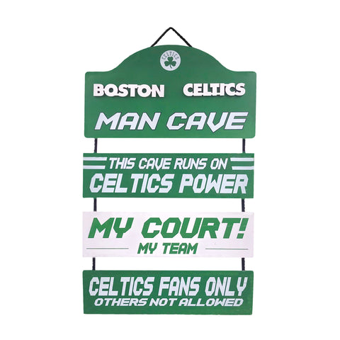 Boston Celtics Man Cave Dangle Sign