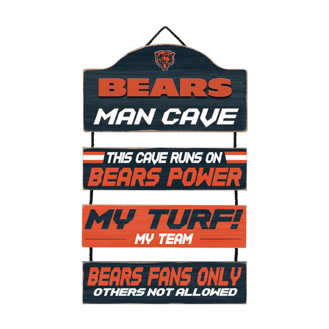 Chicago Bears Man Cave Dangle Sign