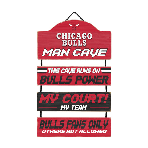 Chicago Bulls Man Cave Dangle Sign