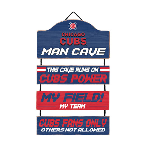 Chicago Cubs Man Cave Dangle Sign