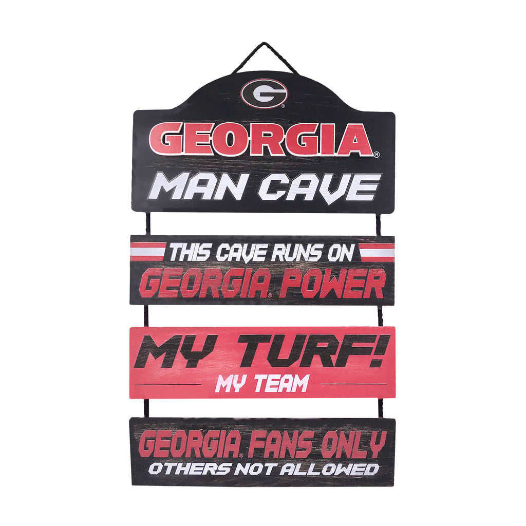 Georgia Bulldogs Man Cave Dangle Sign