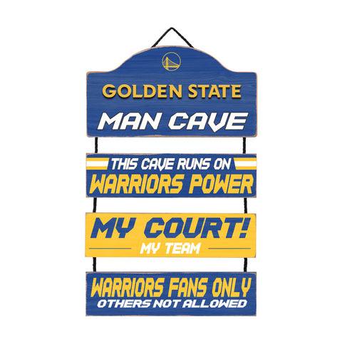Golden State Warriors Man Cave Dangle Sign
