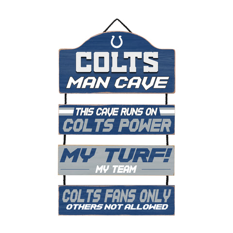 Indianapolis Colts Man Cave Dangle Sign