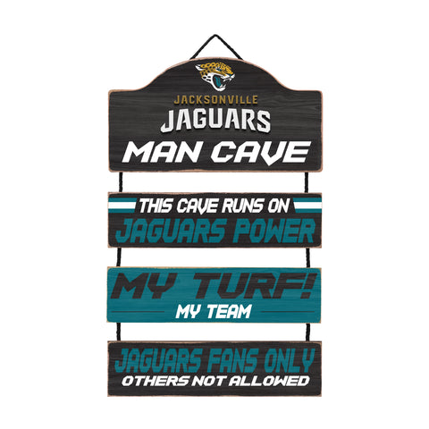 Jacksonville Jaguars Man Cave Dangle Sign