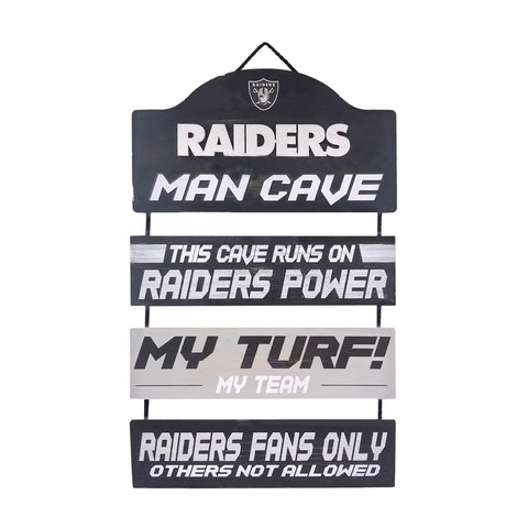 Las Vegas Raiders Man Cave Dangle Sign