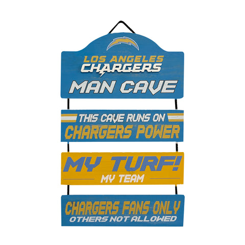 Los Angeles Chargers Man Cave Dangle Sign