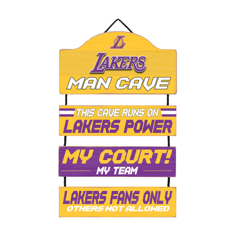 Los Angeles Lakers Man Cave Dangle Sign