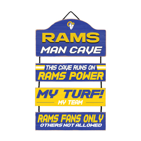 Los Angeles Rams Man Cave Dangle Sign
