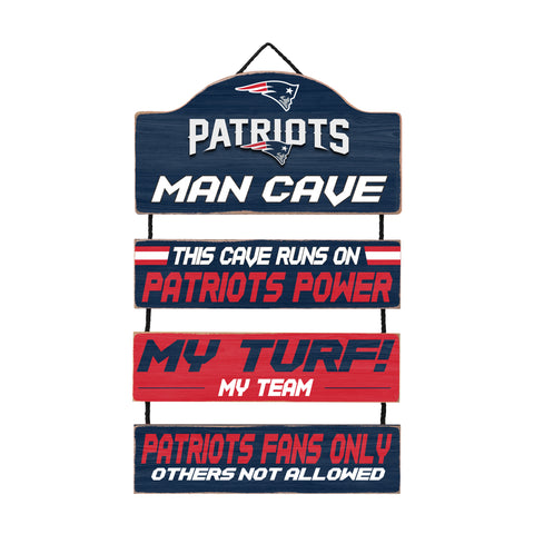 New England Patriots Man Cave Dangle Sign