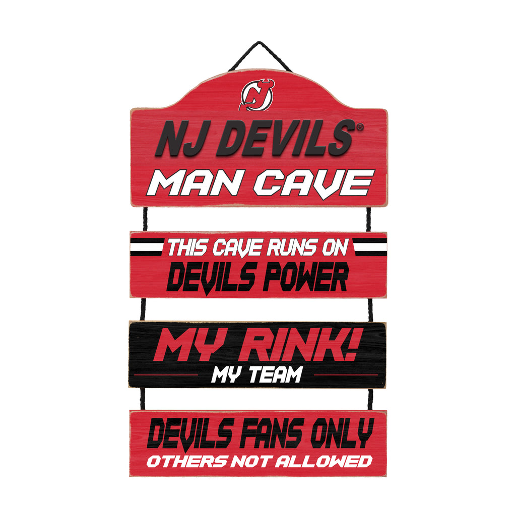 New Jersey Devils Man Cave Dangle Sign